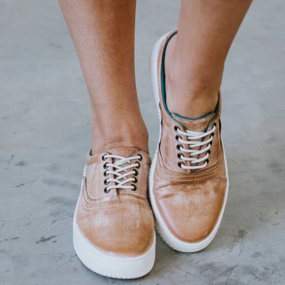 NEW ROAN Bed Stu Zania Sneaker Slip On Distressed Leather Tan Womens 7.5 - Picture 2 of 12